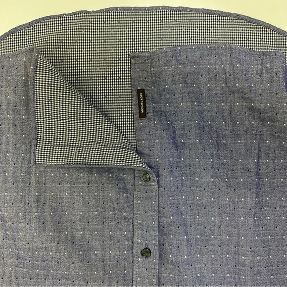 Michael Kors Men’s Long Sleeve Button-Up Shirt - Size Large - Picture 9 of 10